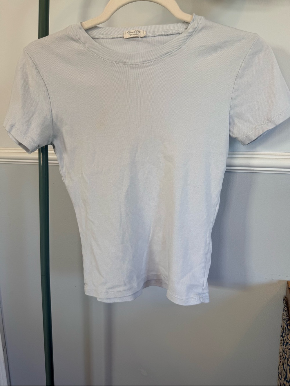 Brandy Melville Light Blue Crewneck Tee